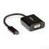 Adaptador USB C a VGA - Negro - 1080p - Convertidor de Vídeo para su MacBook Pro - Dongle de Pantalla USB Tipo C a VGA - La Vers