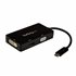 Adaptador USB-C de Vídeo Multipuertos - 3en1 - 4K 30Hz - Negro