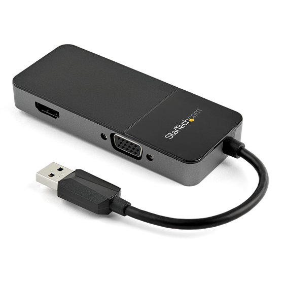 Cable Adaptador USB 3.0 a HDMI / VGA - 4K 1080 - Adaptador Gráfico Externo de Vídeo - Convertidor Externo de Vídeo para un Monit