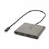Adaptador USB-C a 4 Puertos HDMI - Tarjeta Gráfica y de Vídeo Externa - Dongle Llave USB Tipo C a 4x HDMI - 1080p a 60Hz - Conve