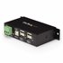 Hub Industrial de 4 Puertos USB 2.0 con Protección Antiestática ESD
