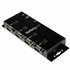 Concentrador Adaptador USB a Serie RS232 DB9 4 Puertos – Riel DIN Industrial y Montaje en Pared