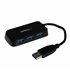 Adaptador Concentrador Hub Ladrón USB 3.0 (5Gbps) Super Speed para Portátil de 4 Puertos Salidas - Negro