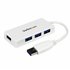 Adaptador Concentrador Hub Ladrón USB 3.0 (5Gbps) Super Speed para Laptop de 4 Puertos Salidas - Blanco