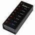 Concentrador USB 3.0 de 7 Puertos con Caja de Metal - 5Gbps - Hub de Sobremesa o Montaje en Pared