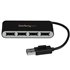 Concentrador Ladrón USB 2.0 de 4 Puertos con Cable Integrado - Hub Portátil USB 2.0