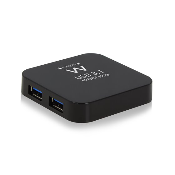 EW1134 hub de interfaz USB 3.2 Gen 2 (3.1 Gen 2) Type-A 5000 Mbit/s Negro