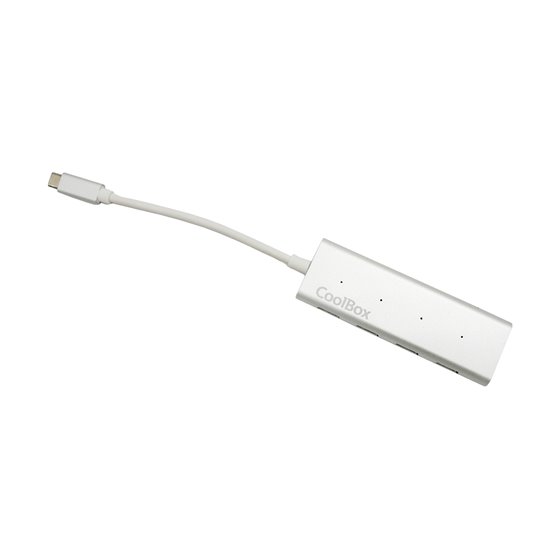 COO-HUC4U3 hub de interfaz USB 3.2 Gen 1 (3.1 Gen 1) Type-C 5000 Mbit/s Aluminio