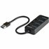 Hub Ladrón USB 3.0 4 Puertos - USB-A a USB 3.0 Tipo A con Interruptores Individuales de Encendido/Apagado - USB 3.2 Gen 1 SuperS