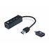 HUBBIES04B hub de interfaz USB 3.2 Gen 1 (3.1 Gen 1) Type-A 5000 Mbit/s Negro