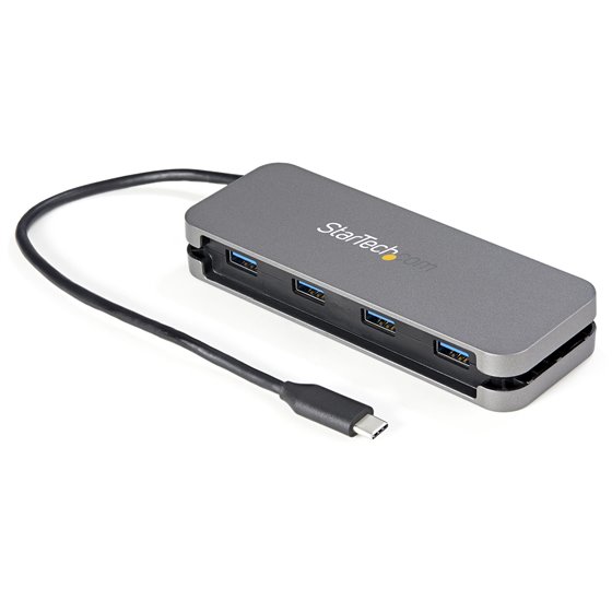Hub Ladrón USB C de 4 Puertos - 4x USB-A - Concentrador USB 3.0 Tipo C de 5Gbps (USB 3.2 Gen 1) - Hub Portátil USB-C a USB-A - c