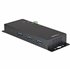 Hub USB-C de 4 Puertos de 10Gbps - Ladrón Concentrador USB Tipo C Industrial de Metal con 3 Puertos USB-A y 1 USBC - Protección 