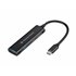HUBBIES12B hub de interfaz USB 3.2 Gen 1 (3.1 Gen 1) Type-C 5000 Mbit/s Negro