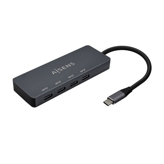 Hub USB3.2 Gen1 5G USB-C, USB-C/M-4xUSB-C/H, Gris, 15cm