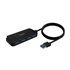 Hub USB 3.0, Tipo A/M-4x Tipo A/H, Negro, 60cm