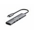 128963 hub de interfaz USB 3.2 Gen 1 (3.1 Gen 1) Type-C 5000 Mbit/s Negro, Plata