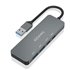 Hub USB 3.2 Gen2 10G USB-A, USB-A/M-2xUSB-C/H-2xUSB-A/H, Gris, 15cm