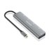 Hub USB 3.2 Gen1 5G USB-C, USB-C/M-1xUSB-C PD100W/H-1xUSB-C/H-3xUSB-A/H, Gris, 15cm