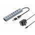 HUBBIES20GP hub de interfaz USB 3.2 Gen 1 (3.1 Gen 1) Type-C 5000 Mbit/s Gris