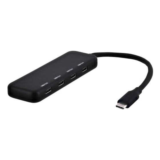 TCHUB4USBC hub de interfaz USB Tipo C 5000 Mbit/s