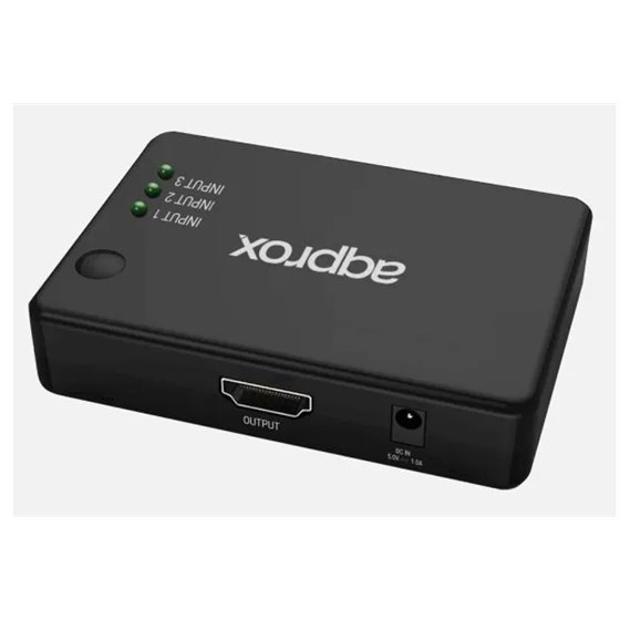 APPC29V4 hub de interfaz 3400 Mbit/s Negro