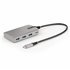 Hub Ladrón USB-C de 4 Puertos con Modo Alt de DP para USB-C y Salida de Vídeo de 4K 60Hz - 3x USB-A - 1x USB Tipo C - PD 100W - 