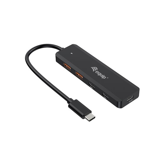128966 hub de interfaz USB 3.2 Gen 2 (3.1 Gen 2) Type-C 10000 Mbit/s Negro