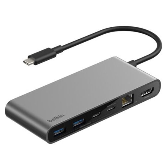 INC024HQSGY hub de interfaz USB Tipo C 10000 Mbit/s Gris