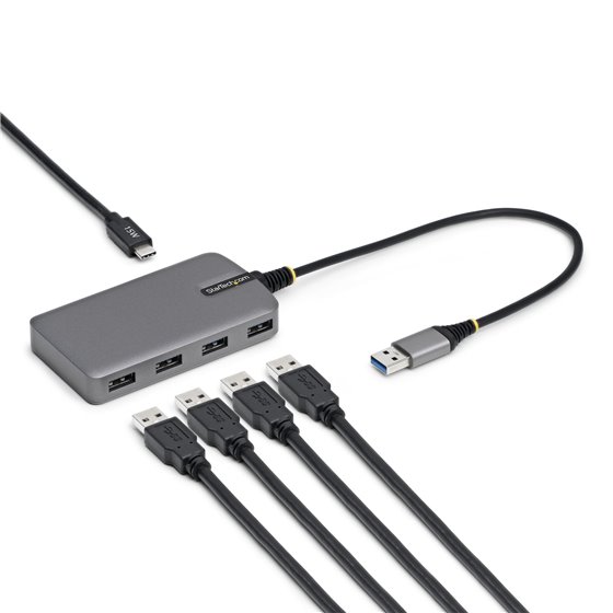 5G4AC-USB-A-HUB hub de interfaz USB 3.2 Gen 1 (3.1 Gen 1) Type-A 5000 Mbit/s Gris