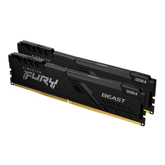 FURY Beast 32GB 3200MT/s DDR4 CL16 DIMM (Kit de 2) 1Gx8 Black