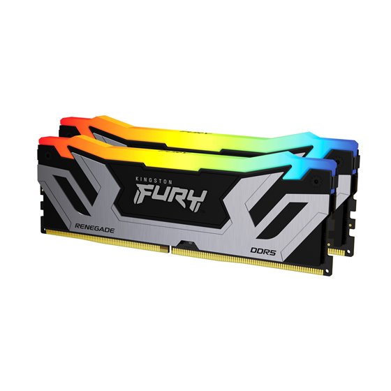 FURY 48GB 8400MT/s DDR5 CL40 CUDIMM (Kit de 2) Renegade RGB Silver XMP