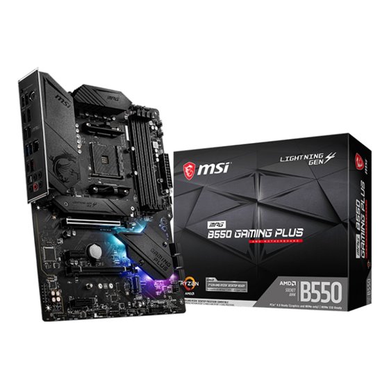 MPG B550 Gaming Plus AMD B550 Zócalo AM4 ATX