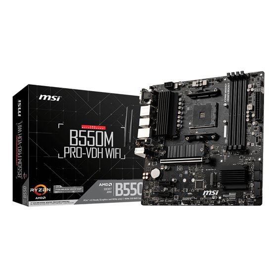 B550M PRO-VDH WIFI placa base AMD B550 Zócalo AM4 micro ATX