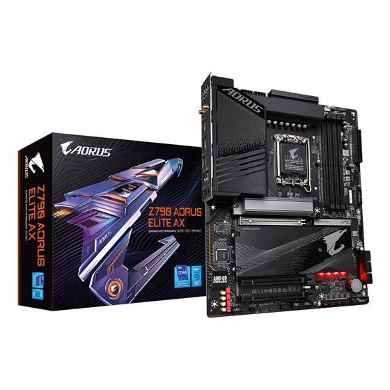Z790 AORUS ELITE AX Placa base - Soporta CPUs Intel Core de 14ª generación, 16*+2+1 fases de VRM digital, hasta 7600MHz DDR5 (OC