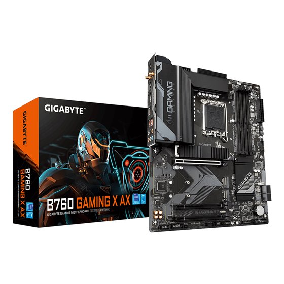 B760 GAMING X AX Placa Base - Compatible con procesadores Intel Core de 14ª generación, VRM digital de 8+1+1 fases, hasta 7600MH