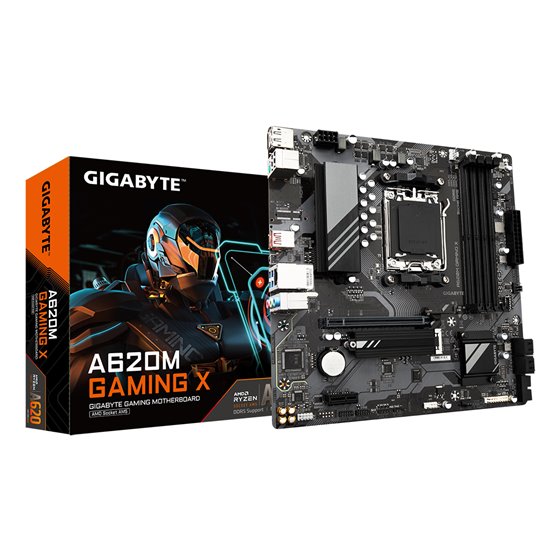 A620M GAMING X Placa base - Soporta CPUs AMD Ryzen 8000, VRM digital de 8+2+1 fases, hasta 8000MHz DDR5 (OC), 1xPCIe 4.0 M.2, LA