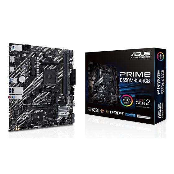 PRIME B550M-K ARGB AMD B550 Zócalo AM4 micro ATX