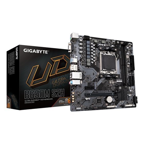 B650M S2H Placa base - AMD Ryzen serie 9000, VRM de 5+2+2 fases, hasta 6400 MHz DDR5 (OC), 1xPCIe 4.0 M.2, LAN GbE, USB 3.2 Gen 