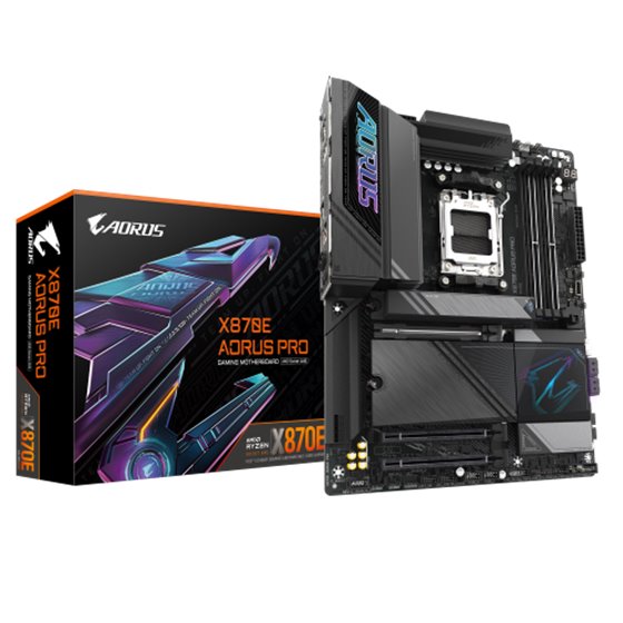 PLACA GIGABYTE X870E AORUS PRO,AMD,AM5,X870E,4DDR5,256GB,2.5GbE LAN,ATX