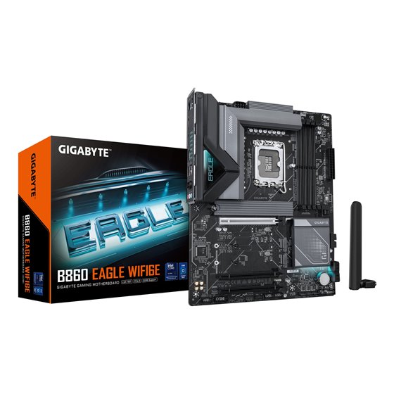 B860 EAGLE WIFI6E Placa base - CPUs Intel Core Ultra, VRM de 12+1+2+1 fases, hasta 9066MHz DDR5, 1xPCIe 5.0 + 2xPCIe 4.0 M.2, LA