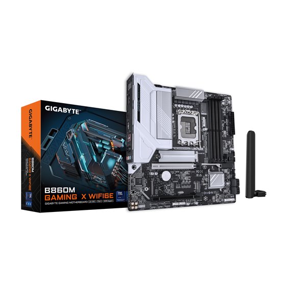 B860M GAMING X WIFI6E Placa base - CPUs Intel Core Ultra, VRM de 8+1+2+2 fases, hasta 9200MHz DDR5, 1xPCIe 5.0 + 1xPCIe 4.0 M.2,