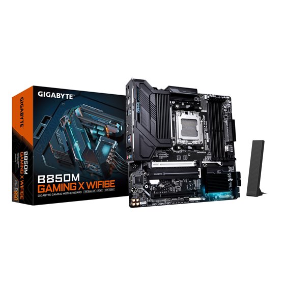 B850M GAMING X WIFI6E Placa Base - Procesadores AMD Ryzen Serie 9000, VRM Digital 10+2+2 fases, hasta 8200MHz DDR5 (OC), 1xPCIe 