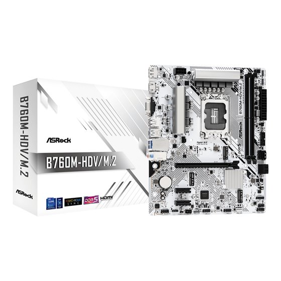 B760M-HDV/M.2 placa base Intel B760 LGA 1700 micro ATX