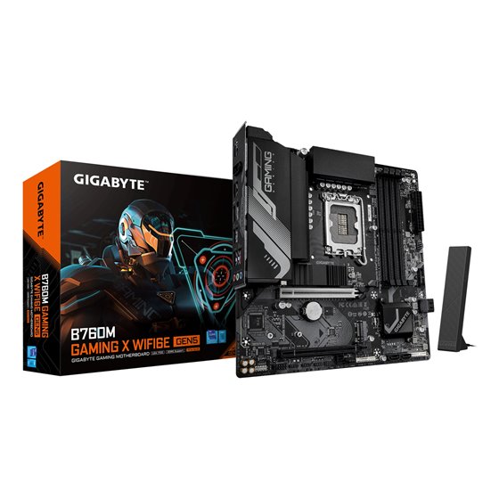 B760M GAMING X WIFI6E GEN5 Placa Base – Compatible con procesadores Intel Core 14ª generación, VRM de 8+1+1 fases, hasta 5600 MH