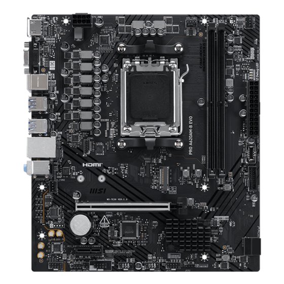 PRO A620AM-B EVO placa base AMD A620A Zócalo AM5 ATX