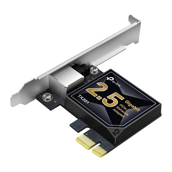 TX201 adaptador y tarjeta de red Interno Ethernet 2500 Mbit/s