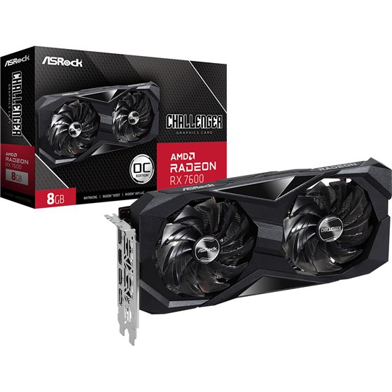 Challenger 90-GA41ZZ-00UANF tarjeta gráfica AMD Radeon RX 7600 8 GB GDDR6