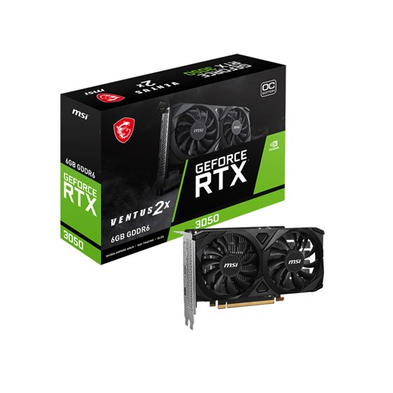 VENTUS GeForce RTX 3050 2X E 6G OC NVIDIA 6 GB GDDR6