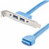 Cabezal Bracket de 2 puertos USB 3.0 SuperSpeed con conexión a Placa Base