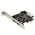 Adaptador Tarjeta Controladora PCI Express PCI-E 2 Puertos USB 3.0 con Alimentación Molex y UASP